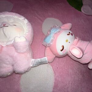 Charming Pink Stuffed Animal Set